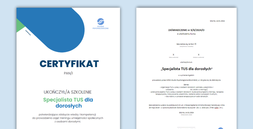 Certyfikaty i zaświadczenia o podniesieniu kwalifikacji zawodowych po szkoleniach online